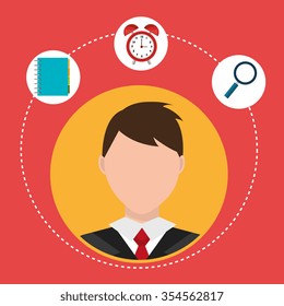 Business people working, vector illustration graphic design