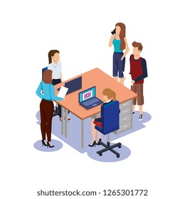 business people in the workplace