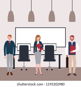 business people workspace