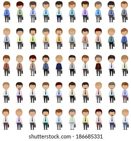 Business Peoples - Isolated On White Background - Vector Illustration, Graphic Design Editable For Your Design.