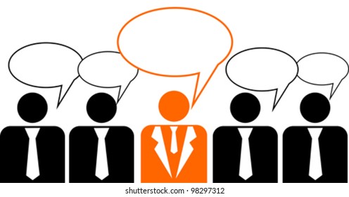 Business peoples, vector illustration