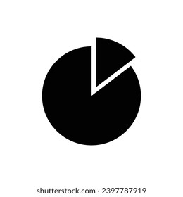business percentage division circle icon for business economics office and for web icon	
