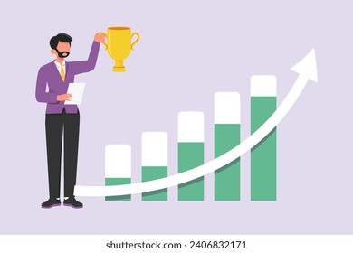 Análisis del rendimiento del negocio, concepto de auditoría de métricas de referencia. Ilustración vectorial plana de color aislada.