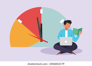 Business performance analysis, benchmark metrics audit concept. Colored flat vector illustration isolated.