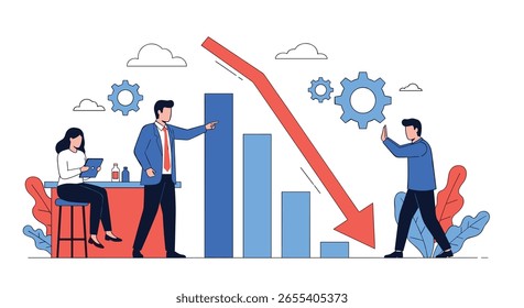 Analyse von Leistungseinbußen im Unternehmen mit Tools für Teamzusammenarbeit und Datenvisualisierung zur strategischen Verbesserung