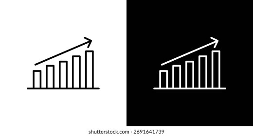 Business performance icon Editable stroke vector pack, suitable for web designs.