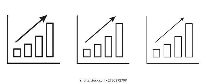 Icono de rendimiento empresarial. Ilustración vectorial de estilo minimalista dibujado a mano