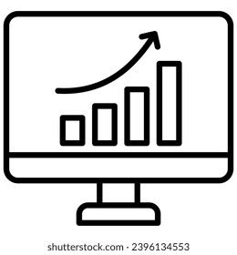 Business Performance icon line vector illustration