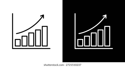 Business performance icon logo element. Vector illustration. EPS10