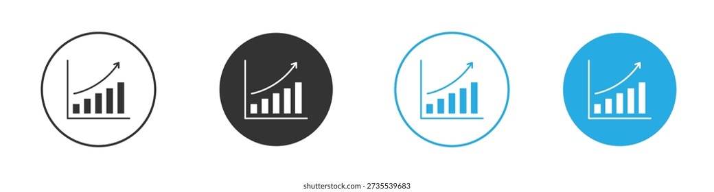 Conjunto de ícones de desempenho comercial. Conjunto de design gráfico de doodle plano sólido preto