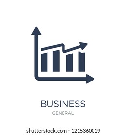 business performance icon. Trendy flat vector business performance icon on white background from general collection, vector illustration can be use for web and mobile, eps10