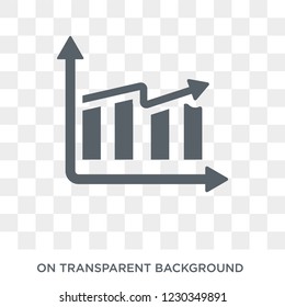 business performance icon. Trendy flat vector business performance icon on transparent background from general  collection. 