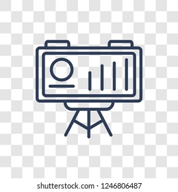 business performance icon. Trendy linear business performance logo concept on transparent background from General  collection