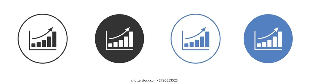 Business performance icon vector clip art illustration collection