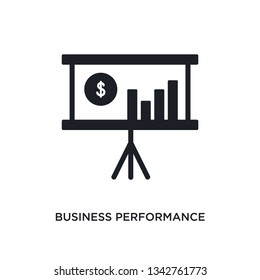 business performance isolated icon. simple element illustration from general-1 concept icons. business performance editable logo sign symbol design on white background. can be use for web and mobile