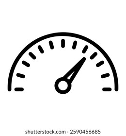 Business Performance Speedometer Icon Representing Productivity, Efficiency, and Goal Tracking