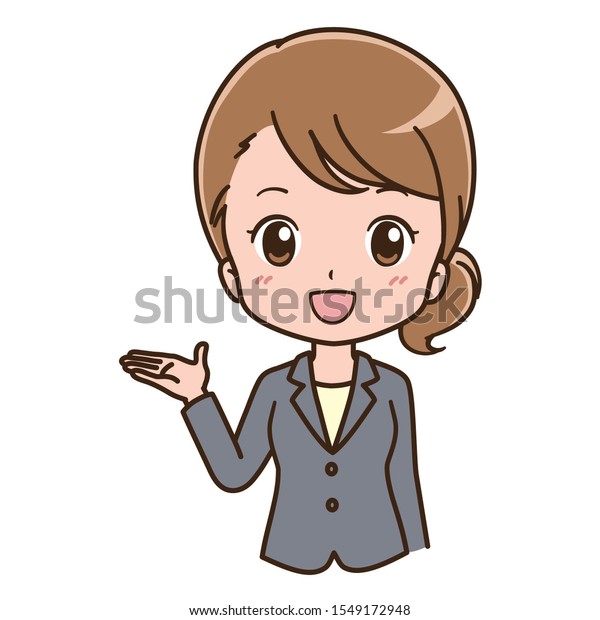 Business Person Cartoon Cute Female Stock Vector (Royalty Free ...