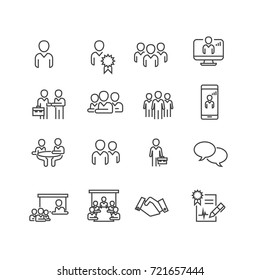 Business and Person icons set,Vector