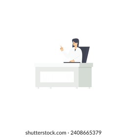 business person pose in white shirt background