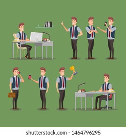 Business person Set. office workers