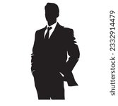 business person silhouette vector illustration 