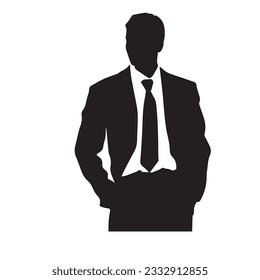 business person silhouette vector illustration 