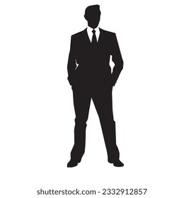 business person silhouette vector illustration 