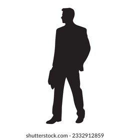 business person silhouette vector illustration 