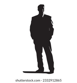 business person silhouette vector illustration 