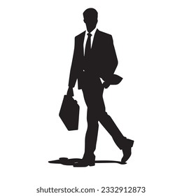 business person silhouette vector illustration 