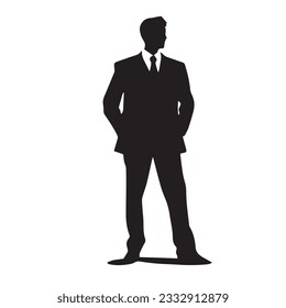 business person silhouette vector illustration 