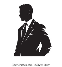 business person silhouette vector illustration 