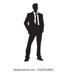 business person silhouette vector illustration 