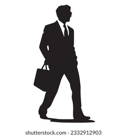 business person silhouette vector illustration 