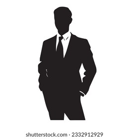 business person silhouette vector illustration 