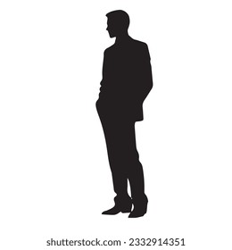 business person silhouette vector illustration 