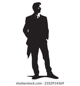 business person silhouette vector illustration 