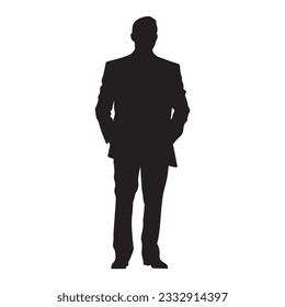 business person silhouette vector illustration 