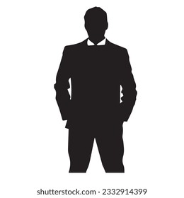 business person silhouette vector illustration 
