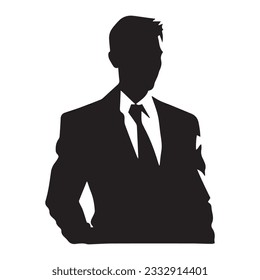 business person silhouette vector illustration 