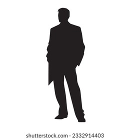 business person silhouette vector illustration 