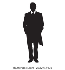 business person silhouette vector illustration 