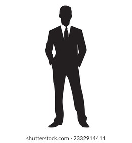 business person silhouette vector illustration 