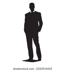 business person silhouette vector illustration 