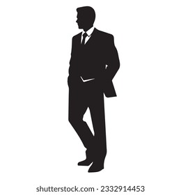 business person silhouette vector illustration 