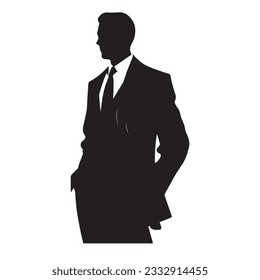 business person silhouette vector illustration 