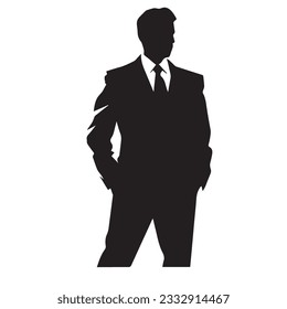 business person silhouette vector illustration 