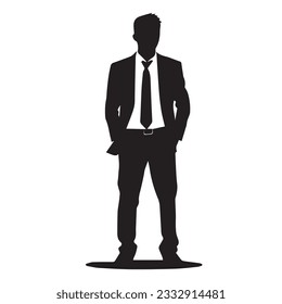 business person silhouette vector illustration 
