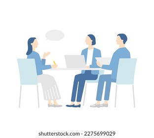 Business person team having a meeting