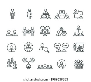 Business and Personal Simple Icons Set,Editable Stroke,Vector Line 
